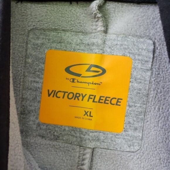 Champion Victory Fleece Grey Funnel Neck Top Sweater with Zip Pockets - Picture 3 of 8